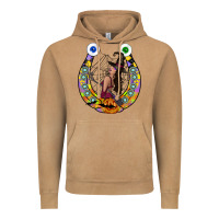 Vintage Camel Halloween Horseshoe Vintage Hoodie - CowhideDigitalArt