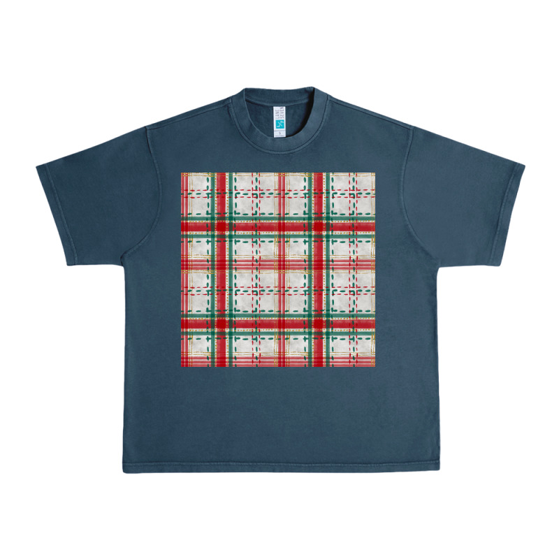 Christmas Plaid Seamless Pattern Urban Heavy Tee by BundleAndBundleShop | Teevron