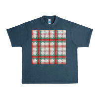 Midnight Navy christmas plaid seamless pattern Urban Heavy Tee - BundleAndBundleShop