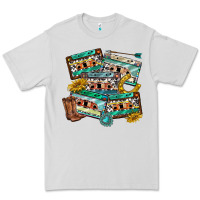 Dove Grey 90s country casette tapes Premium Tee - texasbilliewilder