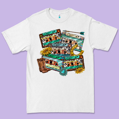 Premium Tee 90s country casette tapes