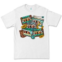 White 90s country casette tapes Premium Tee - texasbilliewilder