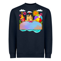 Navy custom name summer beach toys Heavyweight Sweatshirt - JahusDesignShop