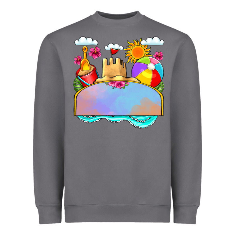 Custom Name Summer Beach Toys Heavyweight Sweatshirt by JahusDesignShop | Teevron
