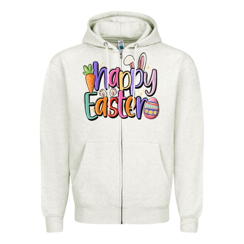 Happy Easter Zipper Hoodie by MaliasSmallBusiness | Teevron