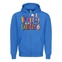 True Royal happy easter Zipper Hoodie - MaliasSmallBusiness
