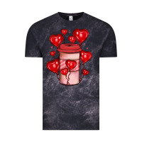 Cloud Black valentines day coffee Vintage Tee - JahusDesignShop
