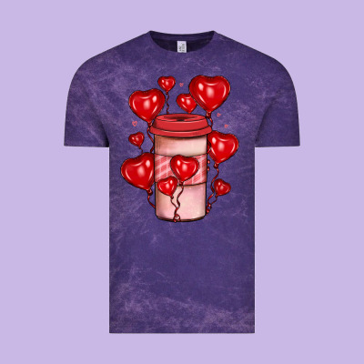 Valentines Day Coffee Vintage Tee Designed By Jahusdesignshop