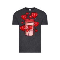 Vintage Black valentines day coffee Vintage Tee - JahusDesignShop