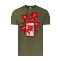 Vintage Olive valentines day coffee Vintage Tee - JahusDesignShop