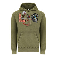 Vintage Olive love nurse Vintage Hoodie - SublimationCraftShop