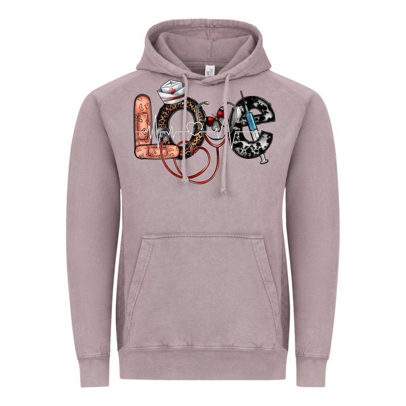 Love Nurse Vintage Hoodie by SublimationCraftShop | Teevron