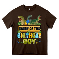 Chocolate Brown daddy of the birthday boy Heavy Core Tee - MaliasSmallBusiness