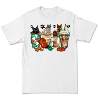 White german shepherd black and grey cat coffee cups Premium Tee - Zillion Design Studio