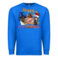 True Royal Happy Hallothanksmas Farm Animal Premium Sweatshirt - BundleAndBundleShop