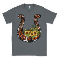 Charcoal Heather horseshoe sunflower Classic Tee - JahusDesignShop