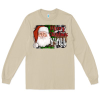 Mushroom santa merry christmas y'all Long Sleeve Tee - AdoDesignShop