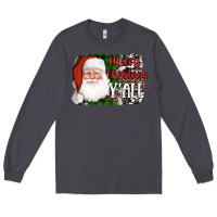 Smoke santa merry christmas y'all Long Sleeve Tee - AdoDesignShop