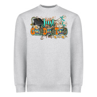 Heather Grey just graduated Heavyweight Sweatshirt - AdoDesignShop