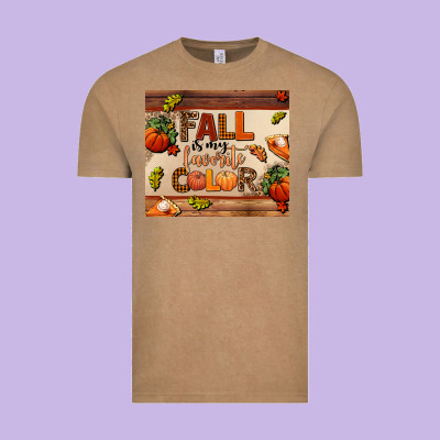 Fall Is My Favorite Color Vintage Tee Designed By Adodesignshop
