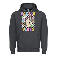 Smoke easter vibes smiley face Zipper Hoodie - MaliasSmallBusiness