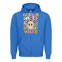 True Royal easter vibes smiley face Zipper Hoodie - MaliasSmallBusiness