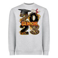 Heather Grey gold senıor 2023 Heavyweight Sweatshirt - AdoDesignShop