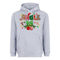 Heather Grey jingle balls Heavyweight Hoodie - MaliasSmallBusiness