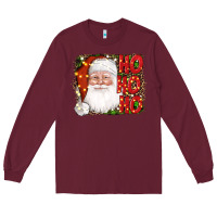 Burgundy christmas ho ho ho santa clause Long Sleeve Tee - AdoDesignShop