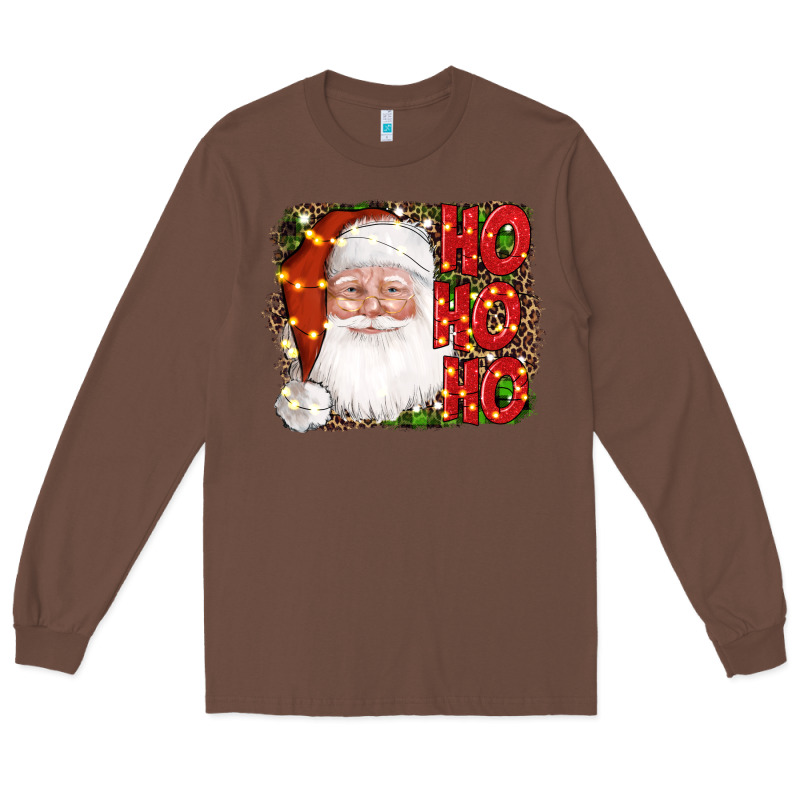 Christmas Ho Ho Ho Santa Clause Long Sleeve Tee by AdoDesignShop | Teevron