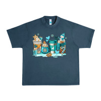 Midnight Navy winter coffe cups Urban Heavy Tee - AdoDesignShop