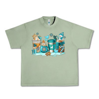 Oil Green winter coffe cups Urban Heavy Tee - AdoDesignShop