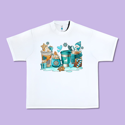 Winter Coffe Cups Urban Heavy Tee Designed By Adodesignshop