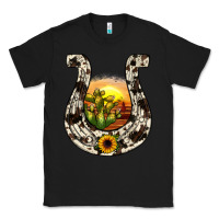 Black horseshoe sunset Classic Tee - JahusDesignShop
