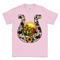 Bubblegum Pink horseshoe sunset Classic Tee - JahusDesignShop