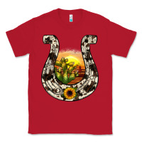 Red horseshoe sunset Classic Tee - JahusDesignShop