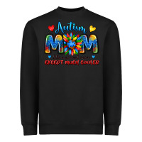 Black autism mom like a normal mom except much cooler Heavyweight Sweatshirt - JahusDesignShop
