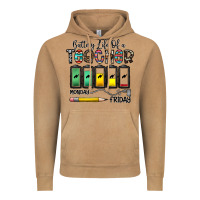 Vintage Camel battery life of a teacher monday friday Vintage Hoodie - CowhideDigitalArt