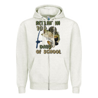 Reelin' In 100 Days Of School Zipper Hoodie | Teevron