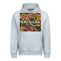Heather Grey American tumbler 4th of july Urban Hoodie - HowdyJamesFarm