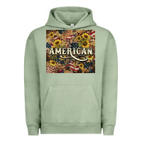 Pigment Oil Green American tumbler 4th of july Urban Hoodie - HowdyJamesFarm