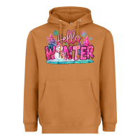 Meerkat hello winter pink snowman Heavyweight Hoodie - MaliasSmallBusiness