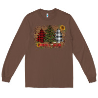 Chestnut merry and bright with tree's Long Sleeve Tee - AdoDesignShop