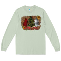 Matcha merry and bright with tree's Long Sleeve Tee - AdoDesignShop
