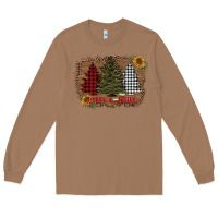 Toasted Coconut merry and bright with tree's Long Sleeve Tee - AdoDesignShop