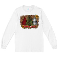 White merry and bright with tree's Long Sleeve Tee - AdoDesignShop