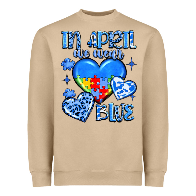 In April We Wear Blue Heavyweight Sweatshirt by JahusDesignShop | Teevron