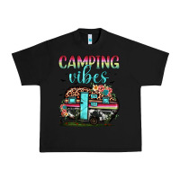 Black camping vibes Urban Heavy Tee - JahusDesignShop