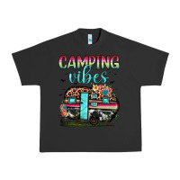 Pigment Black camping vibes Urban Heavy Tee - JahusDesignShop