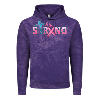 Cloud Purple strong with cross ribbon Vintage Hoodie - HRA Design Shop